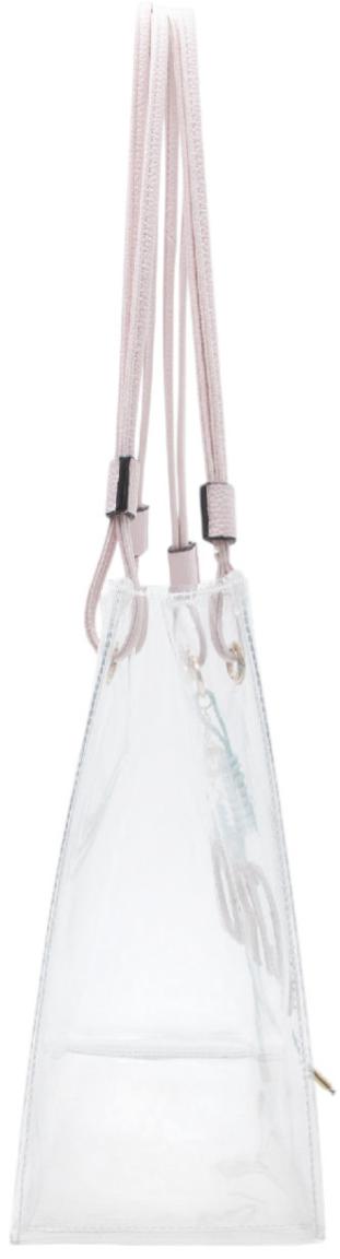 transparente Damentasche L.Credi Innentasche rosa Seestern Reja Cherry Blossom