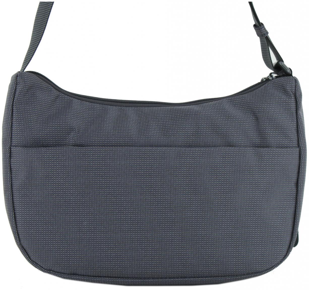 trendige Nylontasche dunkelblau glänzend Mandarina Duck Hobo Atlantic Sea 