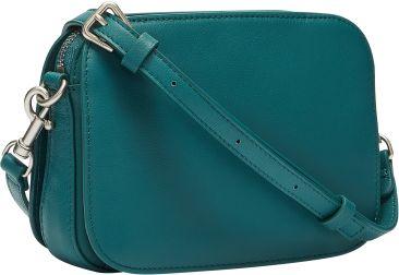 trendige Schultertasche Liebeskind Luka Crossbody Petrol Echtleder