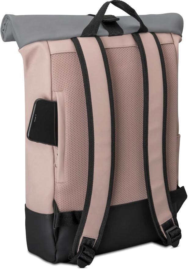 trendiger Tagesrucksack Harvey Johnny Urban Sleek Serie wasserabweisend gummiert Rose Grey