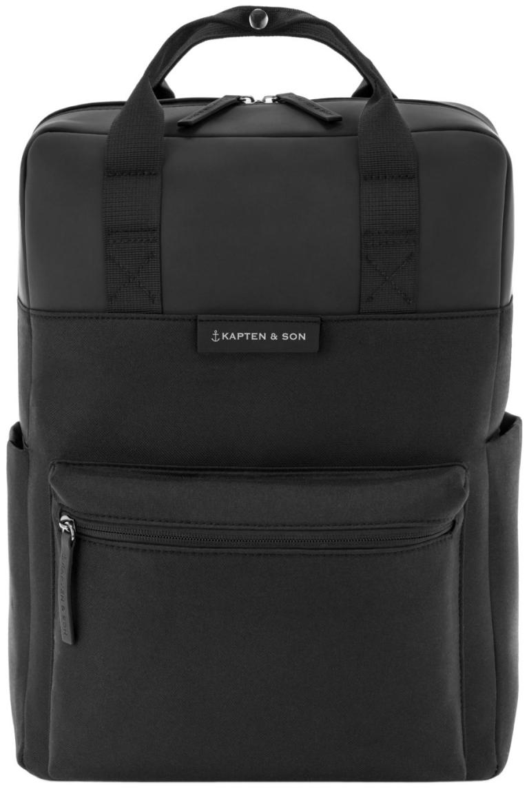 unisex Freizeitrucksack Kapten & Son schwarz Bergen Small recycelt