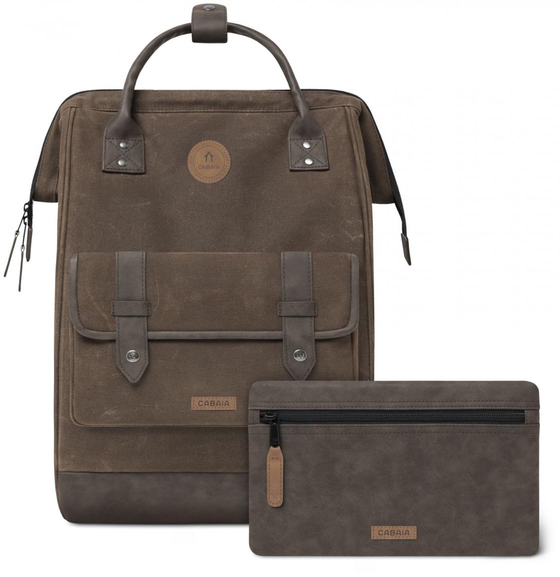 urbaner Backpack Soyo braun Canvas Cabaia Adventurer gewachst Large