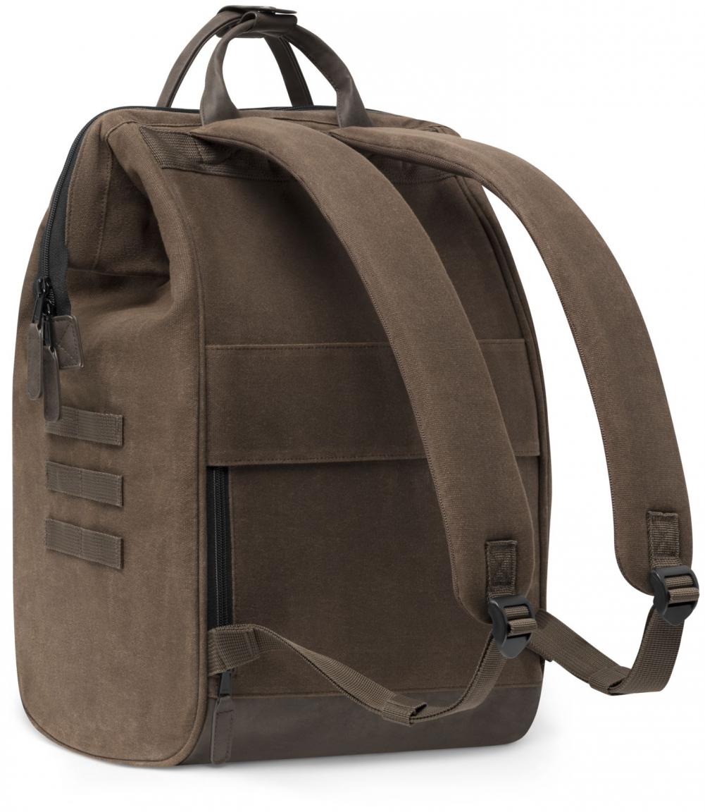urbaner Backpack Soyo braun Canvas Cabaia Adventurer gewachst Large