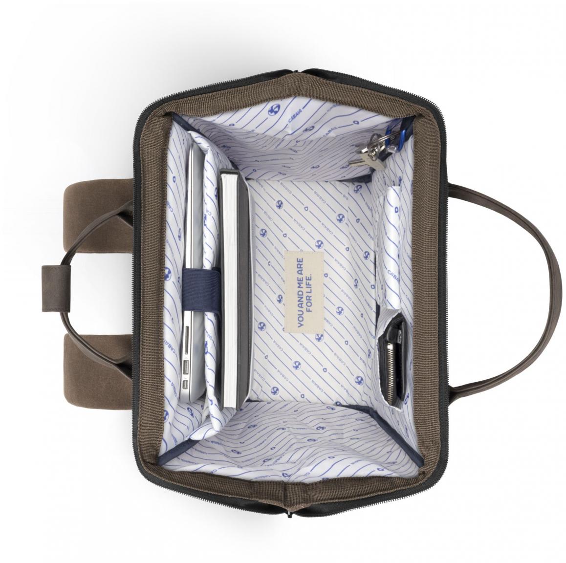 urbaner Backpack Soyo braun Canvas Cabaia Adventurer gewachst Large