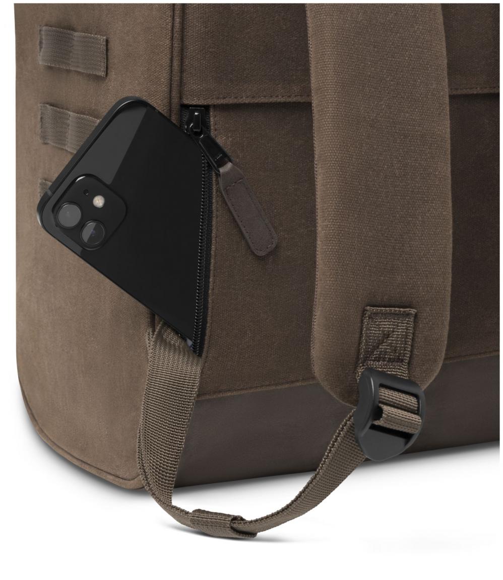 urbaner Backpack Soyo braun Canvas Cabaia Adventurer gewachst Large