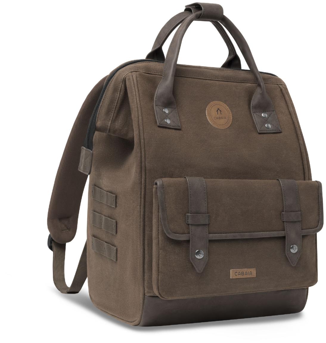 urbaner Rucksack Cabaia Soyo gewachst Medium dunkelbraun