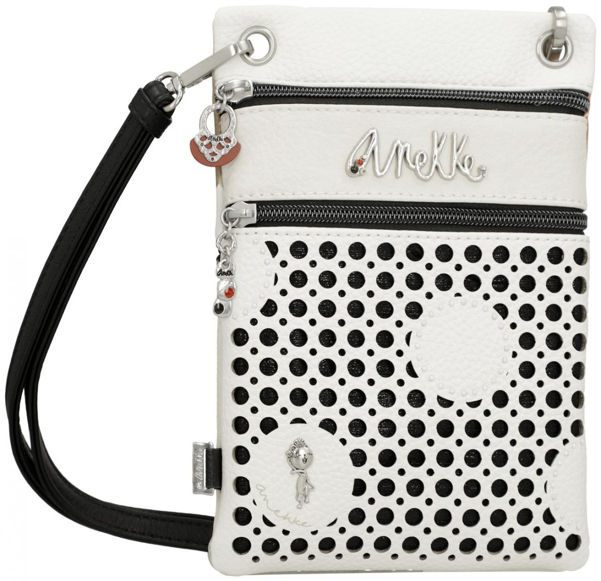 variable Crossovertasche Lochmuster Alma Lunares Anekke weiß bunt
