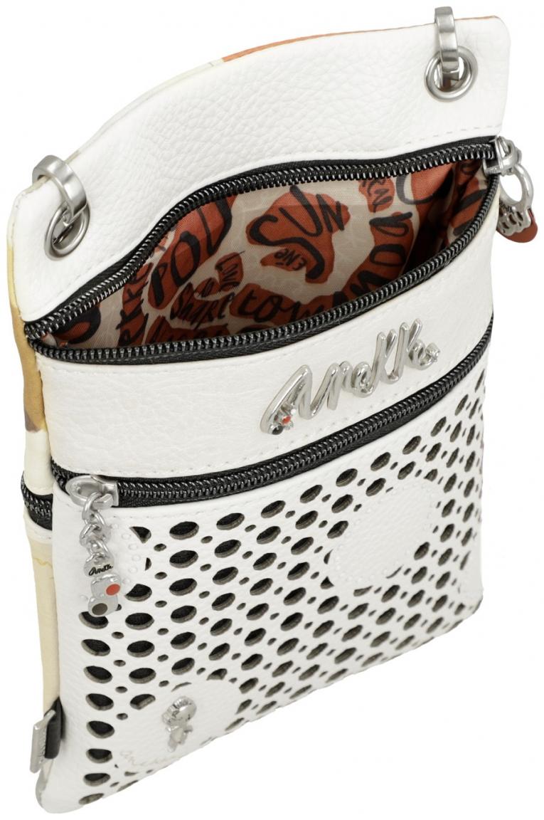 variable Crossovertasche Lochmuster Alma Lunares Anekke weiß bunt