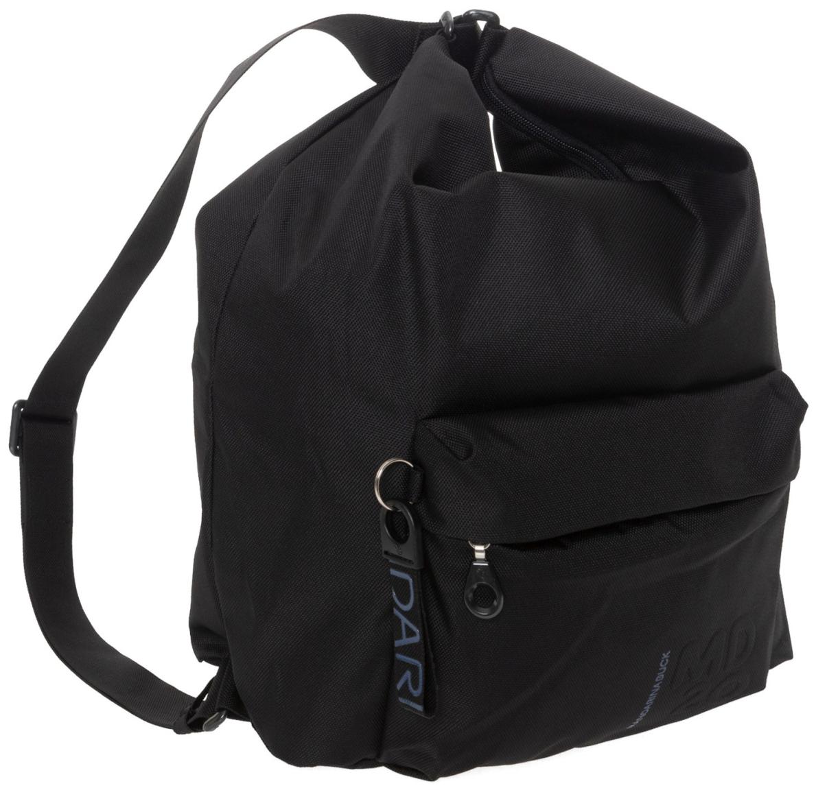 variable Schultertasche Rucksack Hobo schwarz MD20 Mandarina Duck