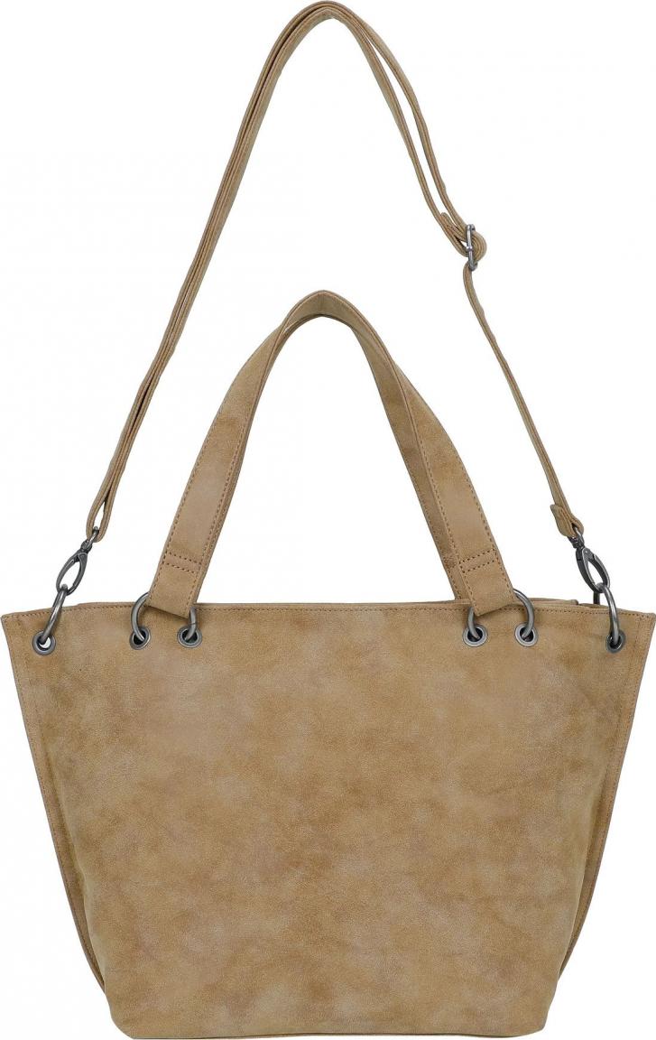 vegane Damentasche Fritzi Shopper Fritzi aus Preußen Cracker Hellbraun Vintage