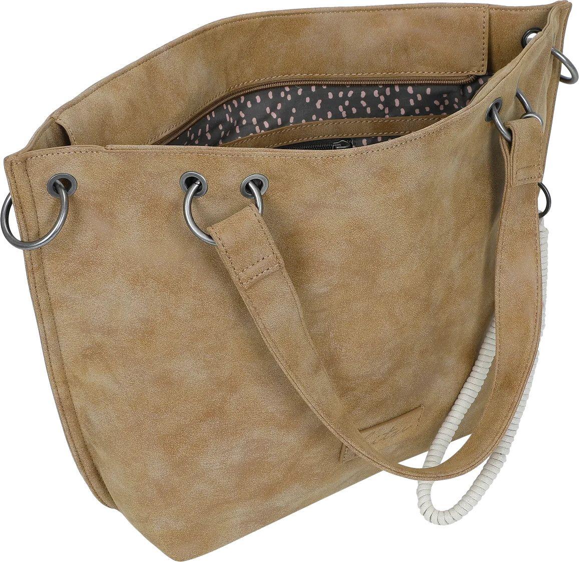vegane Damentasche Fritzi Shopper Fritzi aus Preußen Cracker Hellbraun Vintage