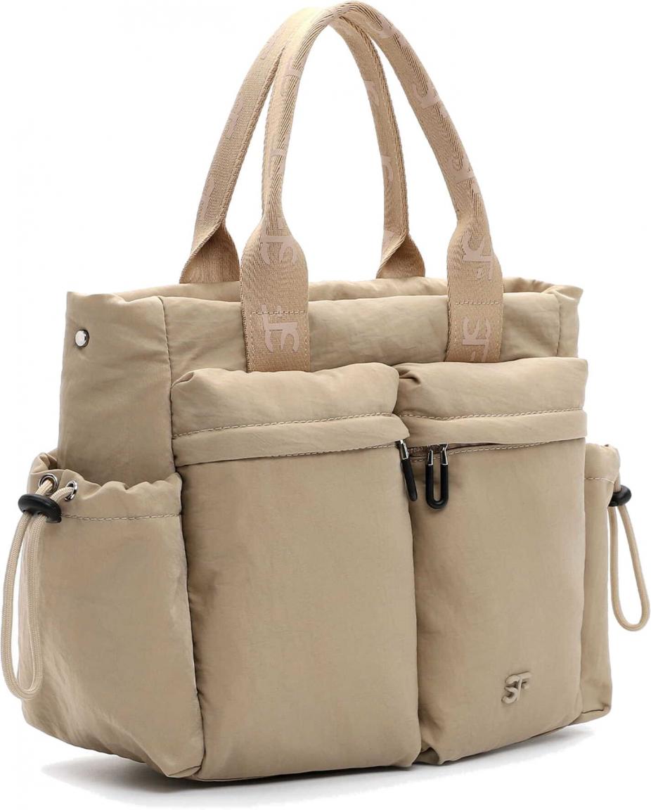 vegane Kurzgrifftasche Abby Suri Frey Crossover Lighttaupe