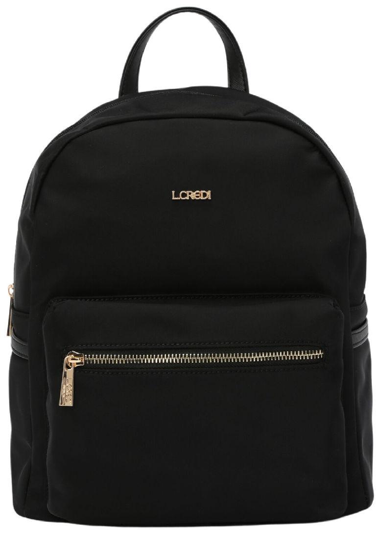 veganer L.Credi Freizeitrucksack schwarz Nylon kompakt Alena