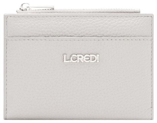 veganes Portemonnaie L.Credi hellgrau klappbar Perla