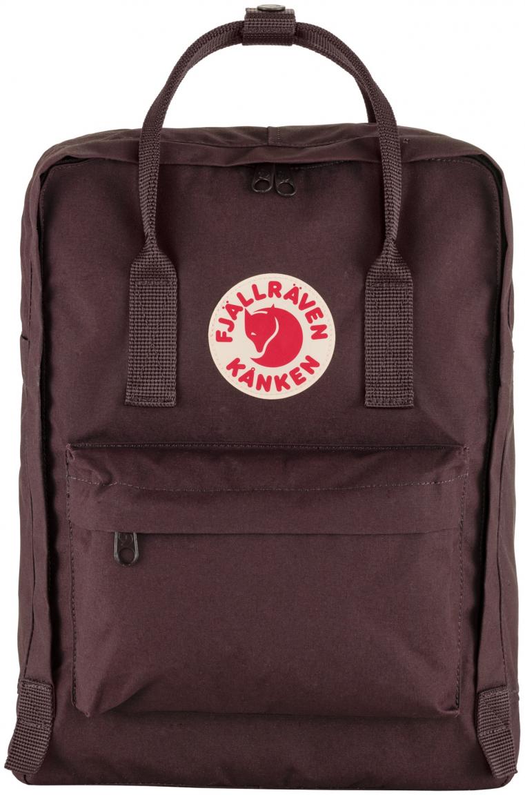 weinroter Freizeitrucksack Fjällräven Kanken Blackberry