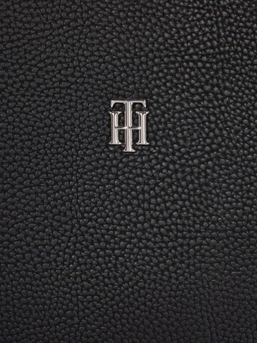 zeitlose Schultertasche Damen Tommy Hilfiger Black Tablet