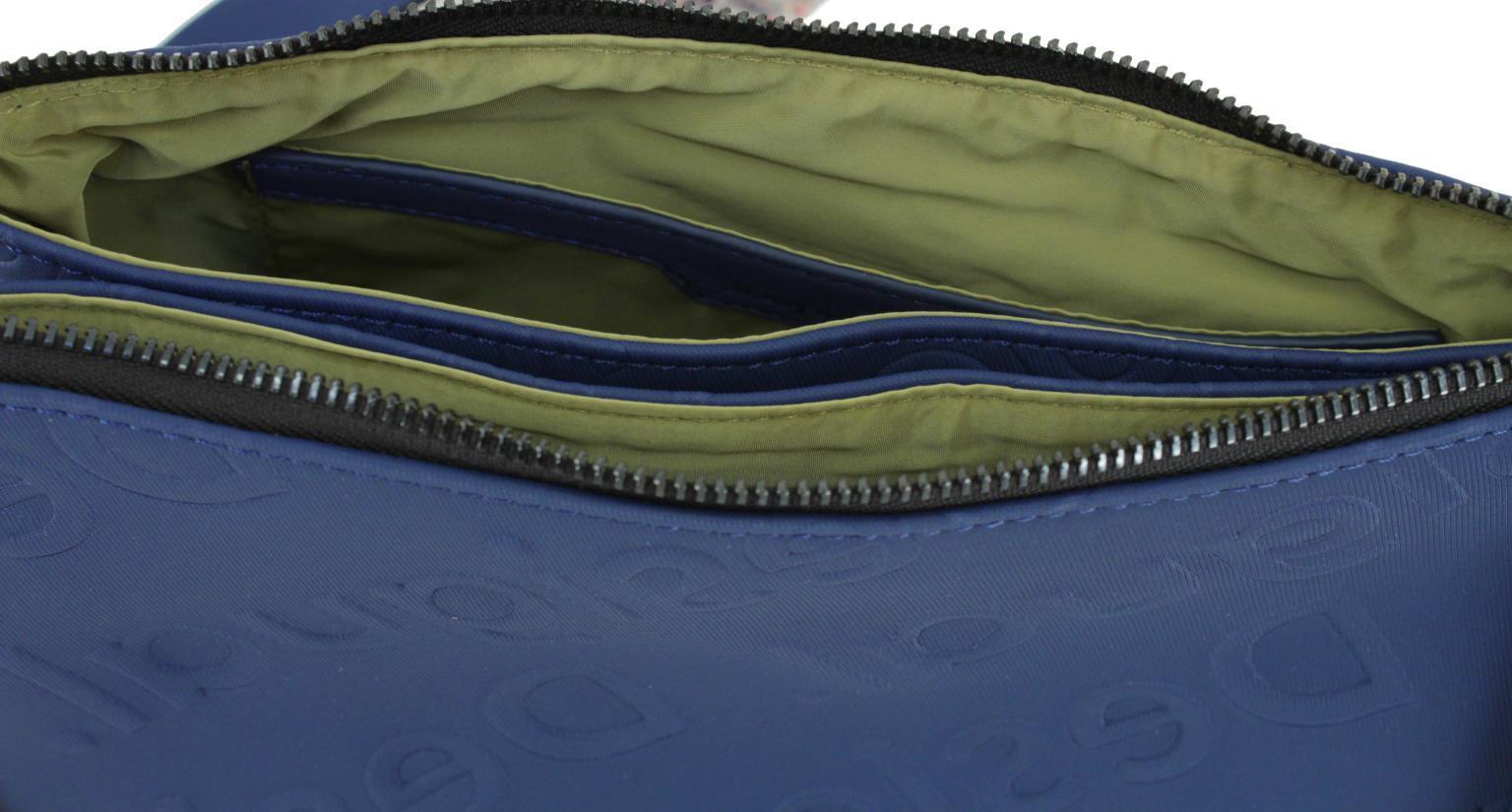 zweigeteilte Crossbody Bag Desigual Galia Dortmund Prägung dunkelblau