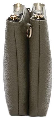 zweigeteilte Crossovertasche klein L.Credi grün Ella vegan Forest schmal