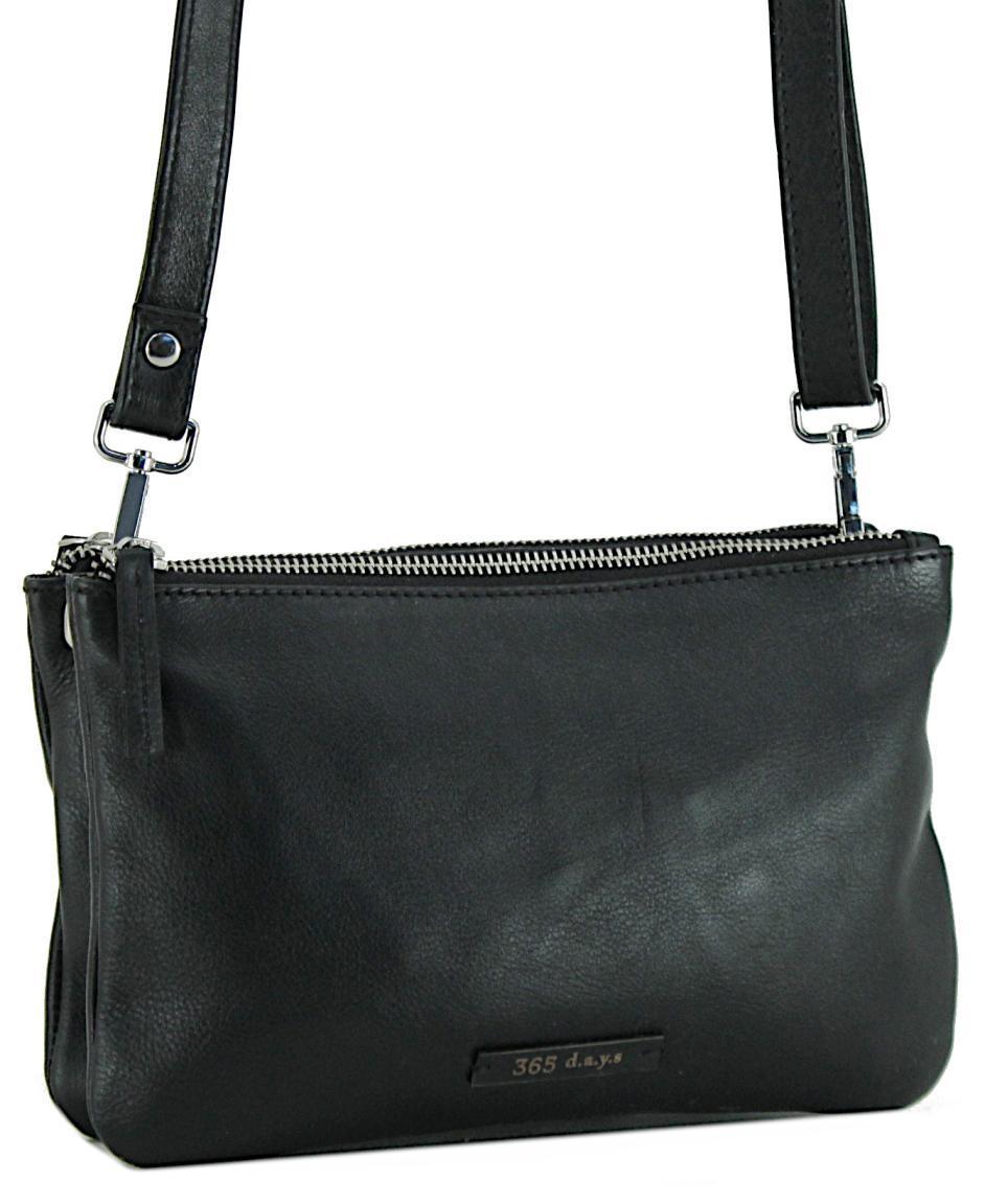 zweigeteilte Schultertasche Tina Hamled 365 d.a.y.s Black Crossover