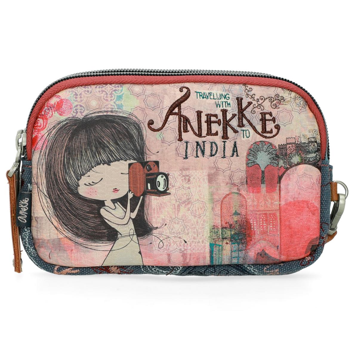 zweiteiliger Taschenorganizer Etui Anekke India Stickerei