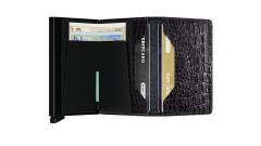 Secrid Slimwallet Krokoprägung schwarz (Nile Black)