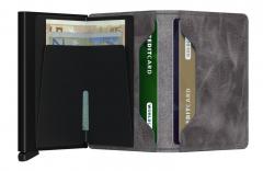 Secrid Slimwallet Kartenetui RFID Ausleseschutz Vintage Grey-Bla