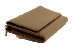 Marc`O Polo Geldbörse Reißverschluss Leder Grau