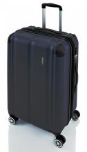 Travelite City Trolley M 68cm Dehnfalte Hartschale Marine