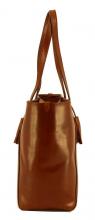 The Bridge Shopper Ledertasche Braun Cognac Fransen