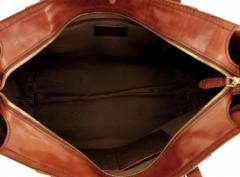 The Bridge Shopper Ledertasche Braun Cognac Fransen