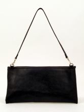 Gianni Chiarini Clutch Klapptasche glatt Schwarz Nero