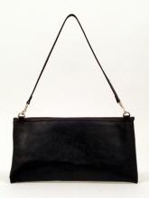 Gianni Chiarini Clutch Klapptasche glatt Schwarz Nero