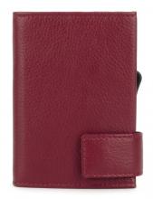 SecWal Kartenhülle Aluminium Börse RFID cherry rot