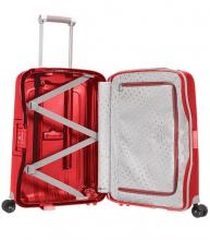 4-Rad Kabinenkoffer Trolley 55cm Samsonite SCure rot