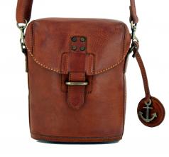 Harbour2nd Überschlagtasche Flora Leder Cognac braun