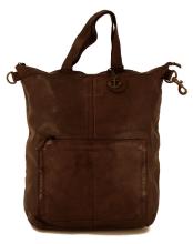 Harbour 2nd Rucksacktasche Herakles Leder Ash schwarz