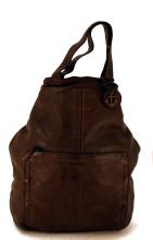 Harbour 2nd Rucksacktasche Herakles Leder Ash schwarz