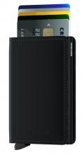 Kartenetui Secrid Slimwallet RFID-Schutz Matte Black schwarz