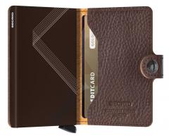 Secrid Miniwallet Stitch Linea Espresso bestickt RFID-Schutz