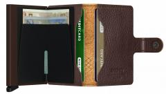 Secrid Miniwallet Stitch Linea Espresso bestickt RFID-Schutz