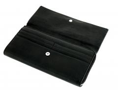 Damenbrieftasche Marc OPolo Inja schwarz Überschlag