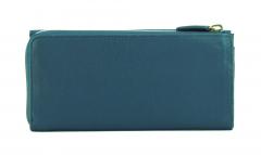 Ledergeldbeutel Marc OPolo Inja Petrol Zip Überschlag