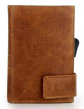 Kartenetui mit Münzfach SecWal Dallas RFID Schutz braun