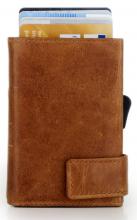 Kartenetui mit Münzfach SecWal Dallas RFID Schutz braun