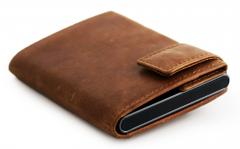 Kartenetui mit Münzfach SecWal Dallas RFID Schutz braun