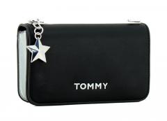 Abendtasche Tommy Hilfiger Statement Crossover rot silber