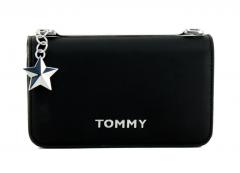 Abendtasche Tommy Hilfiger Statement Crossover rot silber