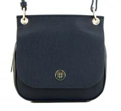 Crossovertasche Tommy Hilfiger Core schwarz beige Überschlag