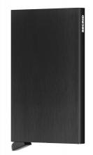 Kreditkartenetui Cardprotector Secrid Brushed Black schwarz