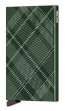 Kartenschutzhülle grün Cardprotector Secrid Laser Tartan Green